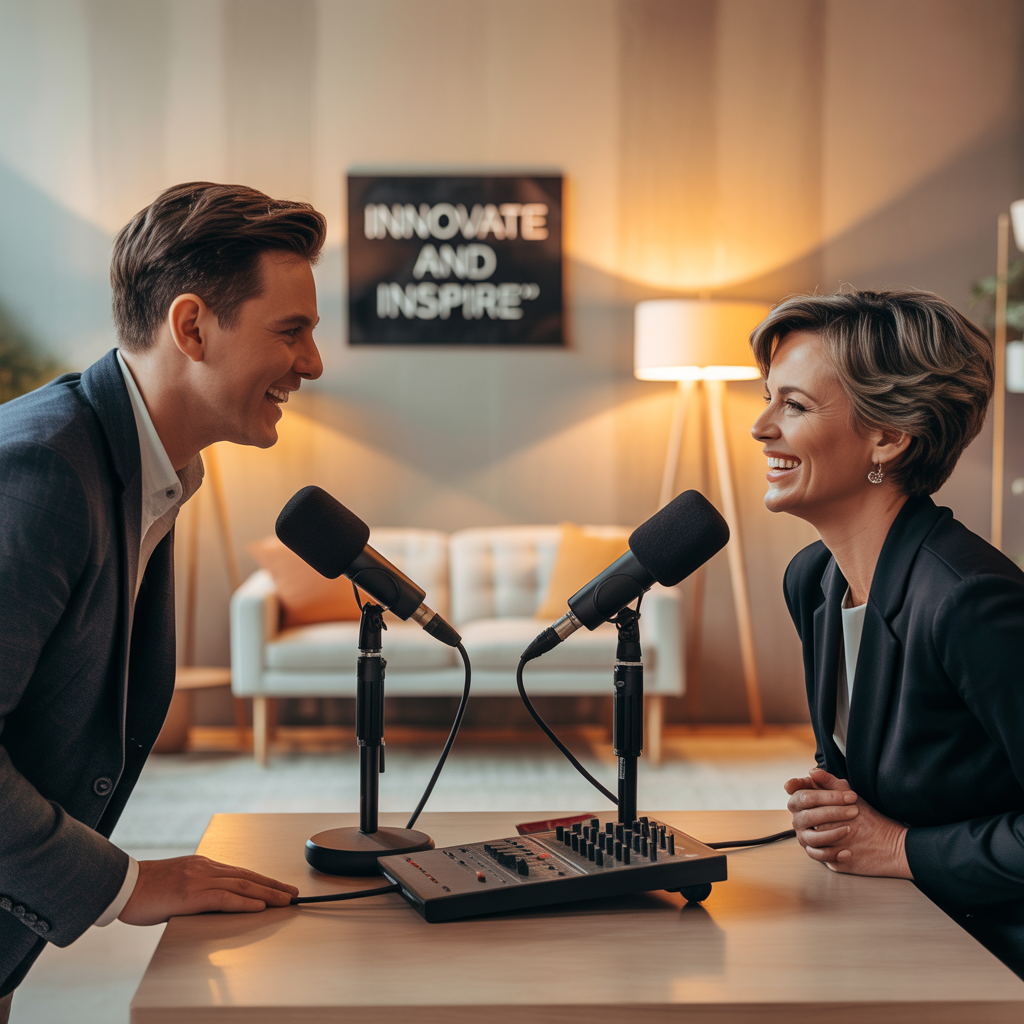 Natáčanie podcastu s úspešným podnikateľom